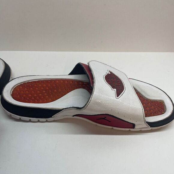 Nike Air Jordan Slides Jumpman Hydro 2 Retro Flight Bred 644935-101 Size‎ 10 - Picture 6 of 14
